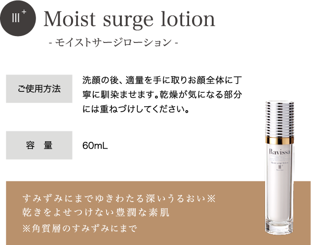 Moist surge lotion