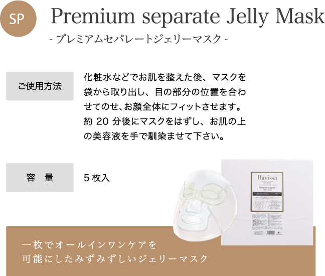 Premium separate Jelly Mask 